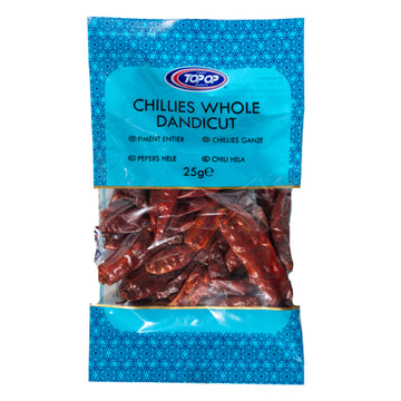 Top op Chillies Whole Dandicut 25g