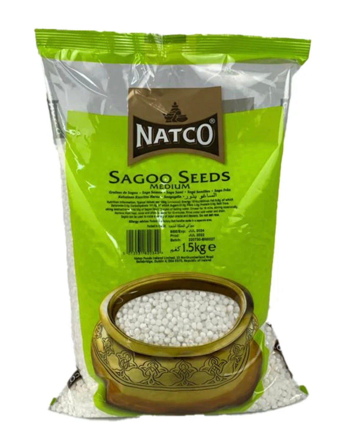 Natco Sago Seeds Medium 375g/ 1.5kg