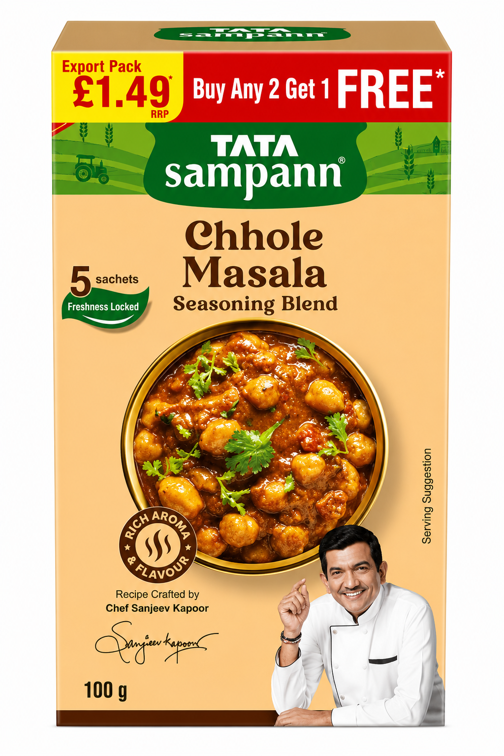 TATA Sampann Panjabi Chhole Masala 100g