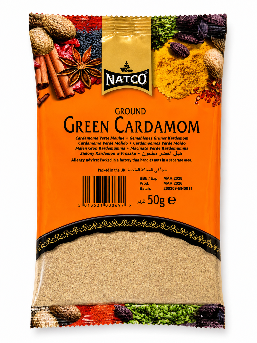 Natco Ground green Cardamom (Elaichi Powder)50g
