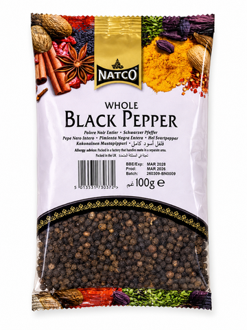 Natco Whole Black Pepper (Kala Mari) 100g