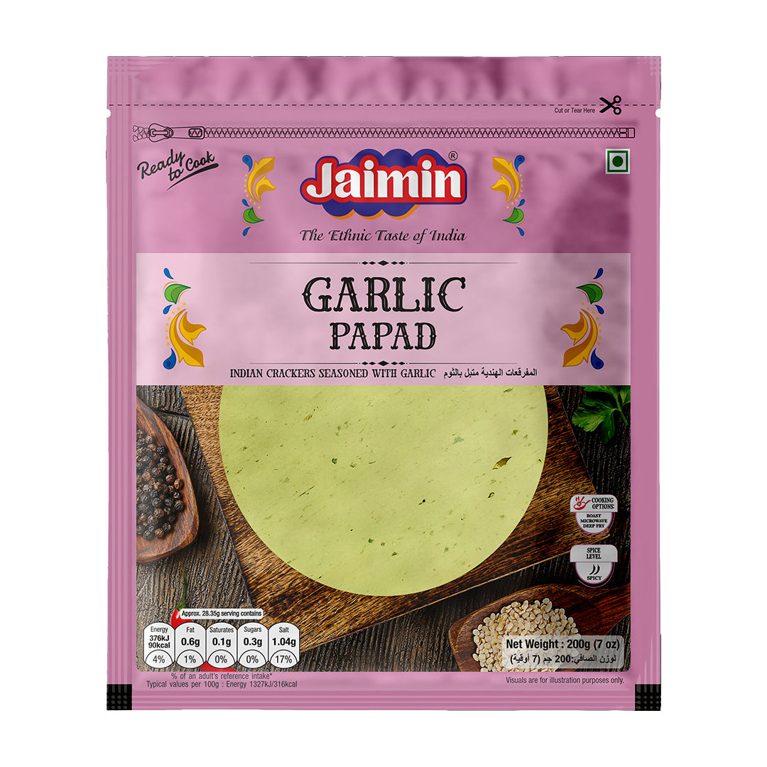 Jaimin Garlic Papad 200g