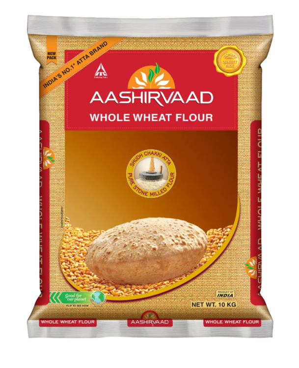 Aashirvaad Flour Whole Wheat Chakki Atta 10 kg