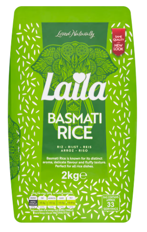 Laila 2 Kg Basmati Rice