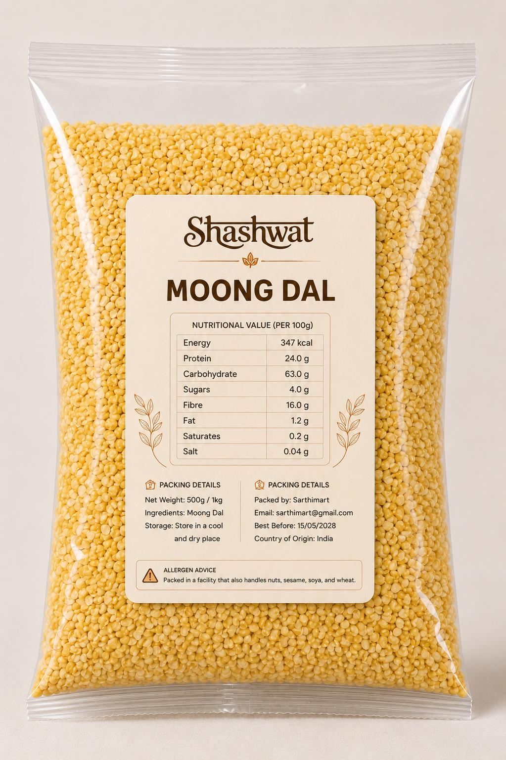 Shashwat Moong Dal 500g/ 1KG /1.5KG
