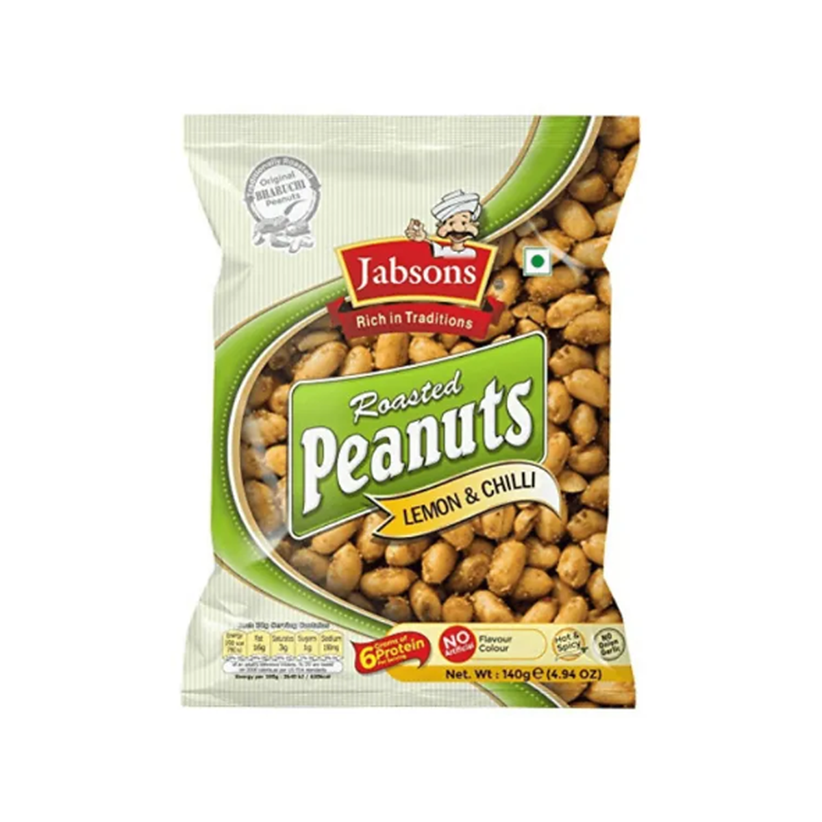Jabsons Roasted Peanut Lemon Chilli 140g