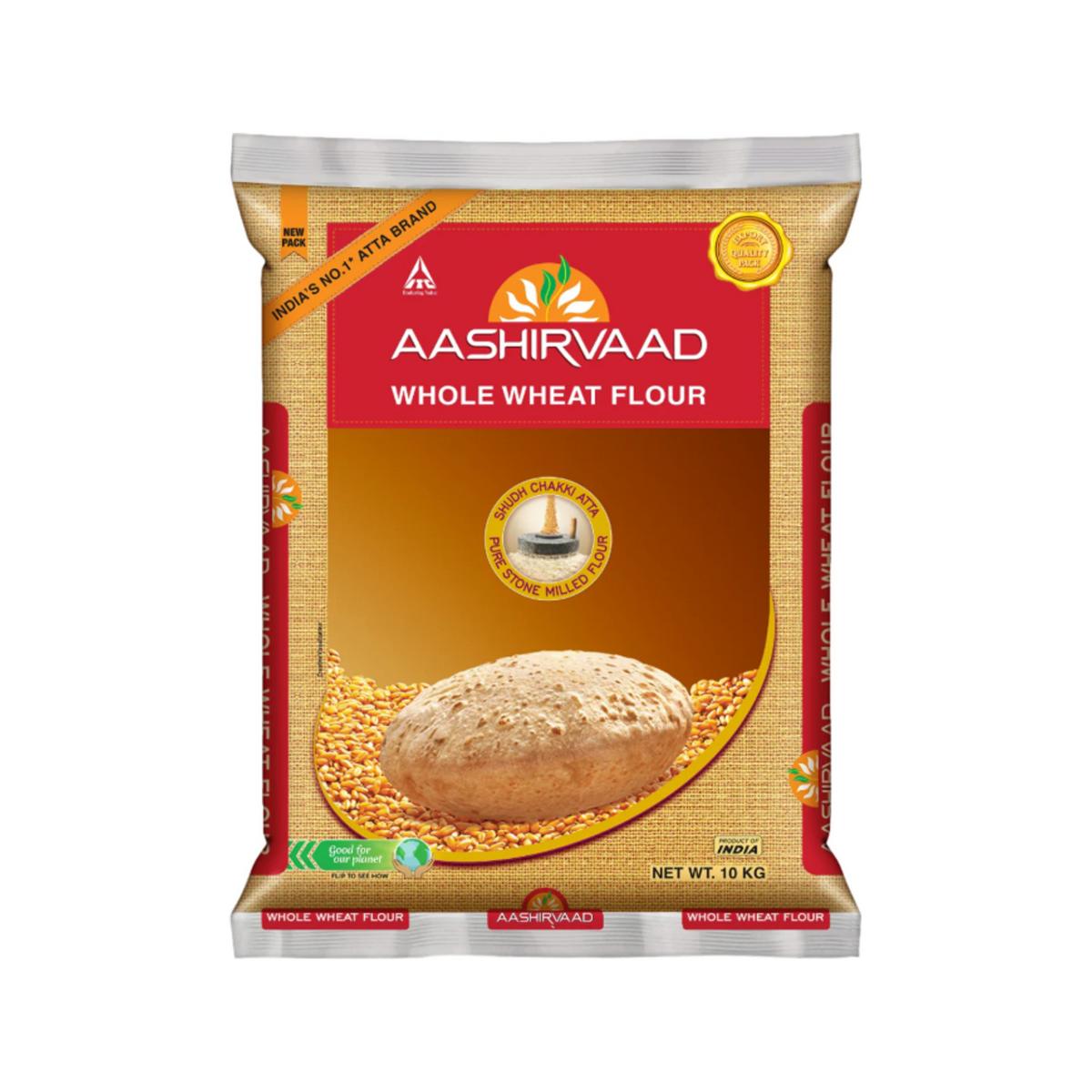 Aashirvaad Whole Wheat Chakki Atta 10 kg