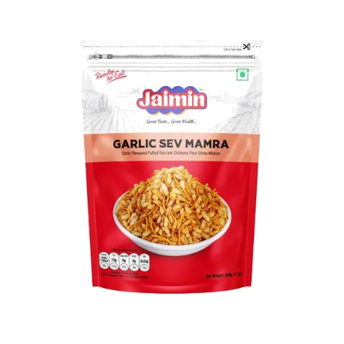 Jaimin Garlic Sev Mamra 200g