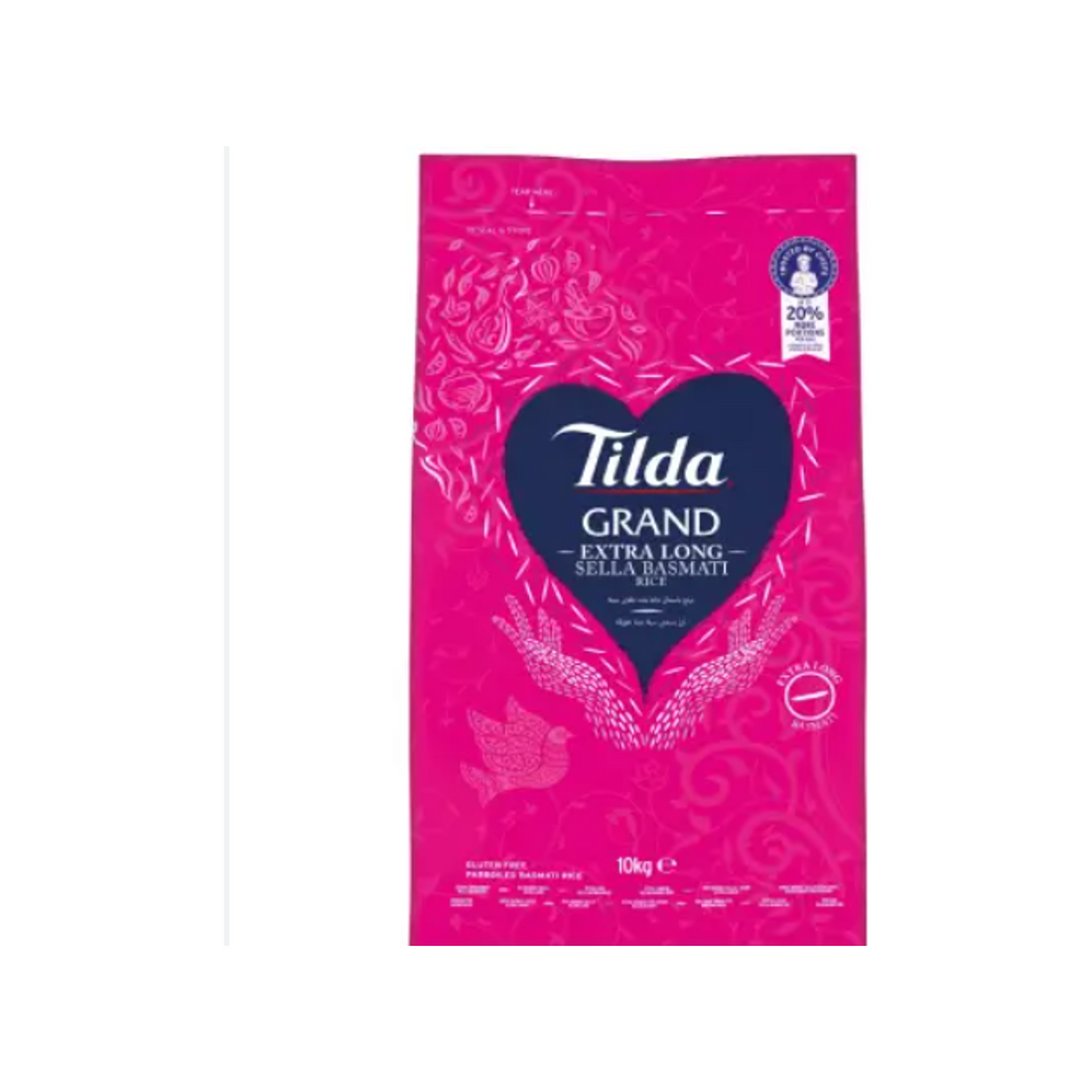 Tilda Grand Extra Long Sella Basmati Rice 10 kg